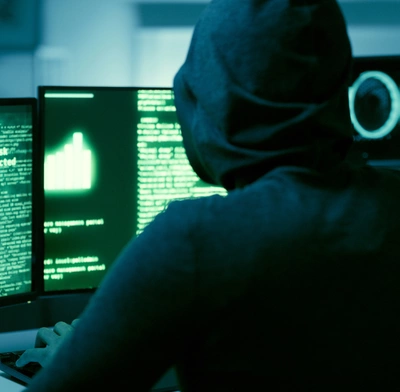 A hacker attacks
