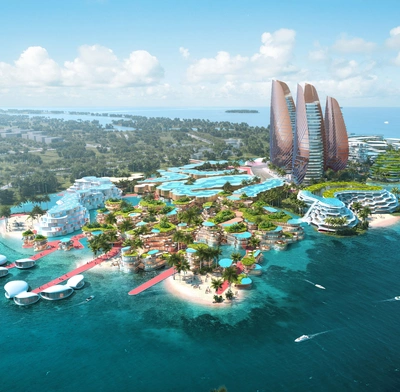 An artist's idea of The Maldives' planned blockchain hub