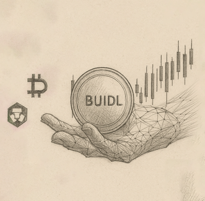 Sketch; crypto, hand, buidl, candle stick, crypto.com, deribit