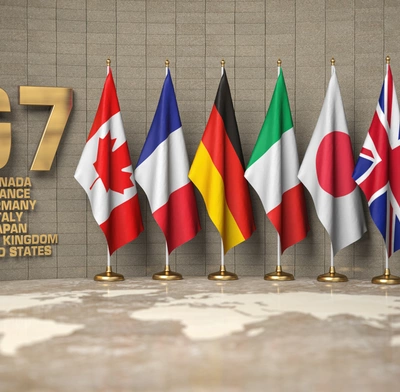 The G7 countries and their flags