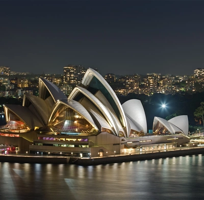 Syndey Opera House at night