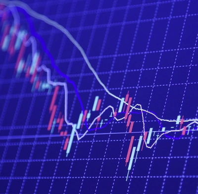 Market price graph trending down