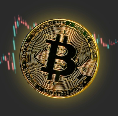 Bitcoin with price line graph